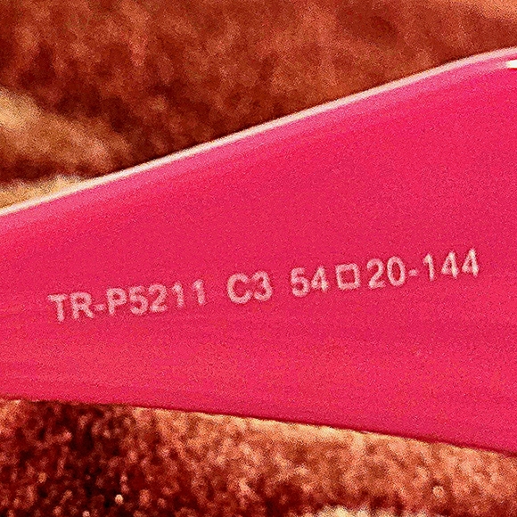 Pink Arms & Black Zebra on Frame W/Pink Outer Frame Accent - Geometric Glasses - Picture 7 of 7